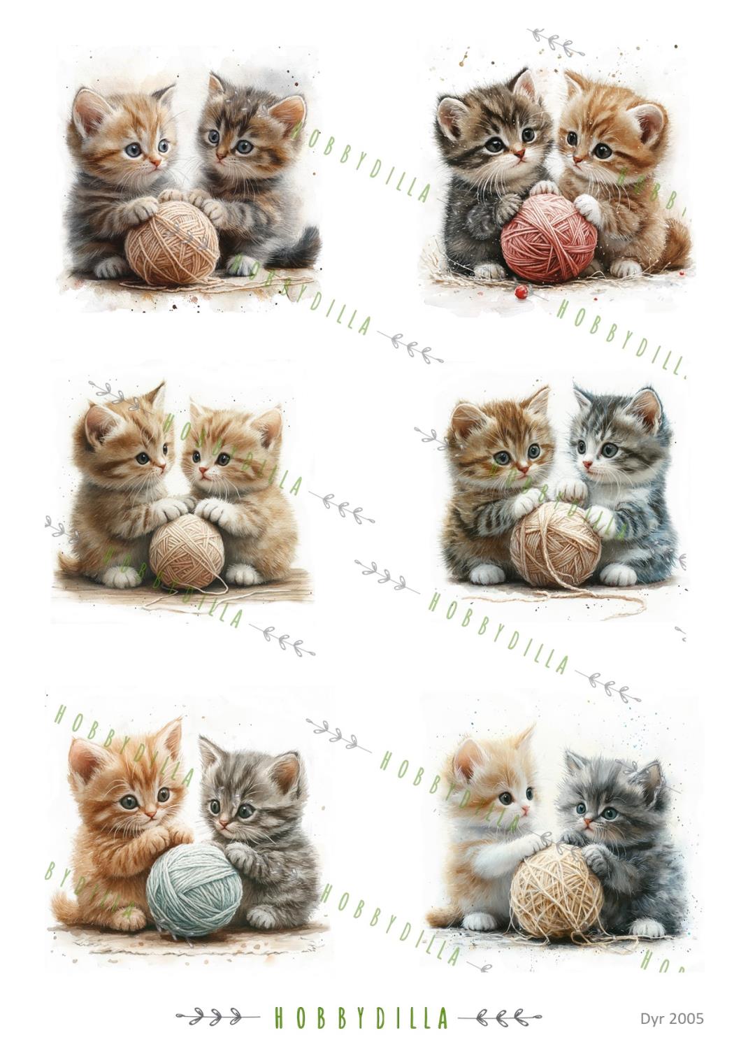 Rispapir Dyr 2005 Dyr  Katter 4 - Bilde 1