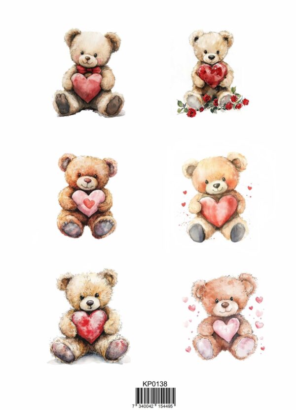 Reprint  Teddy - A4 klippeark