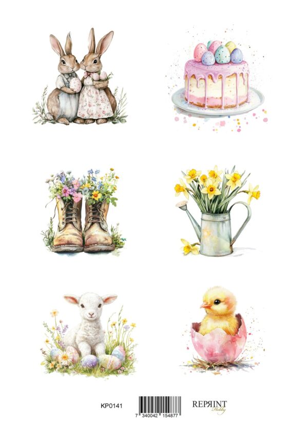 Reprint  Easter 1 - A4 klippeark