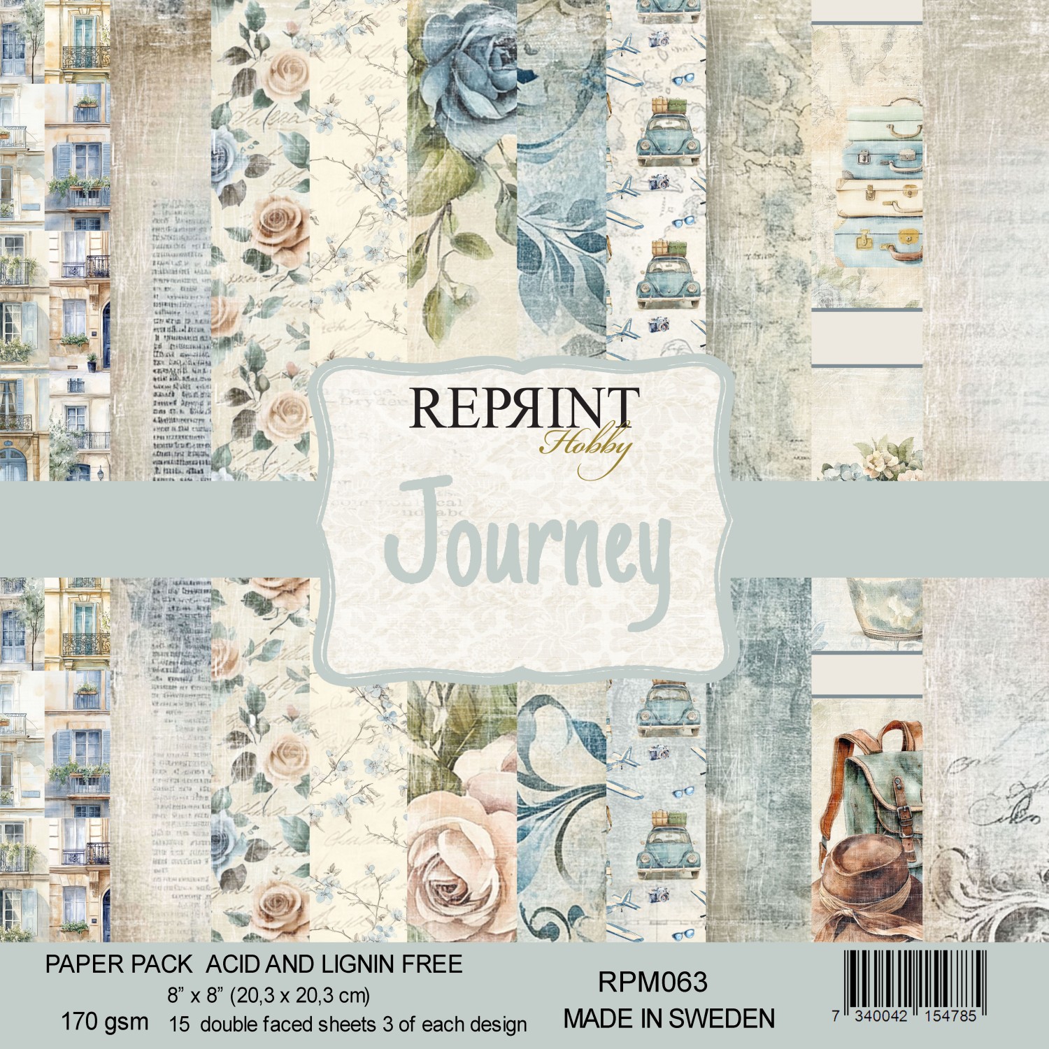 Reprint - Journey Collection 8x8 Blokk - Bilde 1