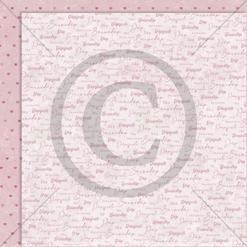 Papirdesign - Søte små venner - Nydelige dåpsjente - Bilde 1