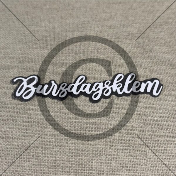 Papirdesign - Bursdagsklem dies