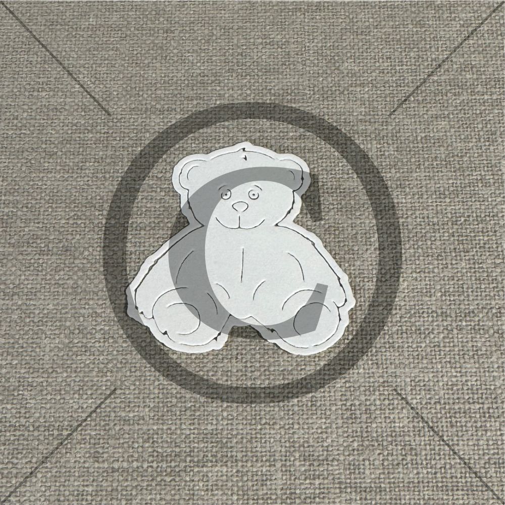 Papirdesign - Bamse, liten Dies - Bilde 1