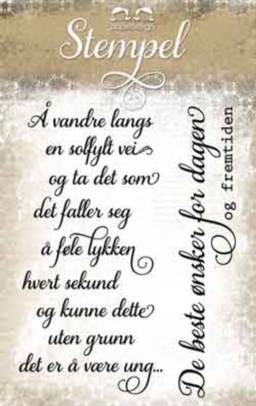 Papirdesign Stempel  Å Være Ung