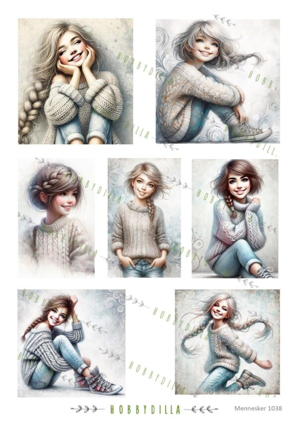 15382_image_d1259ff1f0574b53.jpg Motivark Mennesker 1038 M Unge jenter med strikkegenser