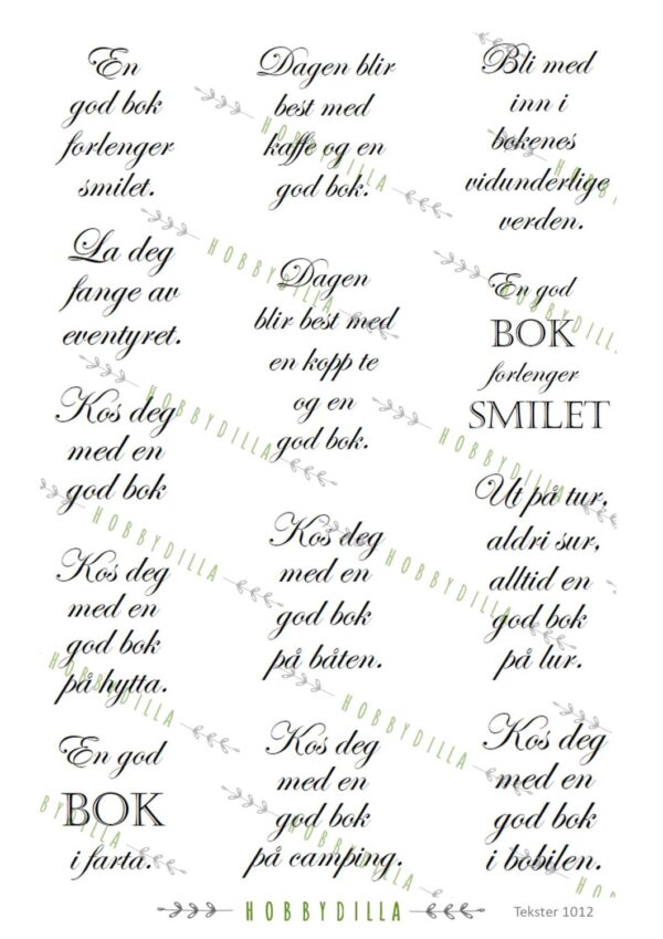 15390_image_d7197d25aececda3.jpg Motivark Tekster 1012 M Bokmerke tekster