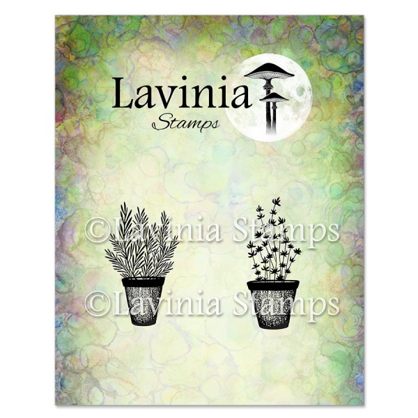 15406_image_68105a0c330f7101.jpg Lavinia Rosemary & Thyme Pots Stamp LAV948