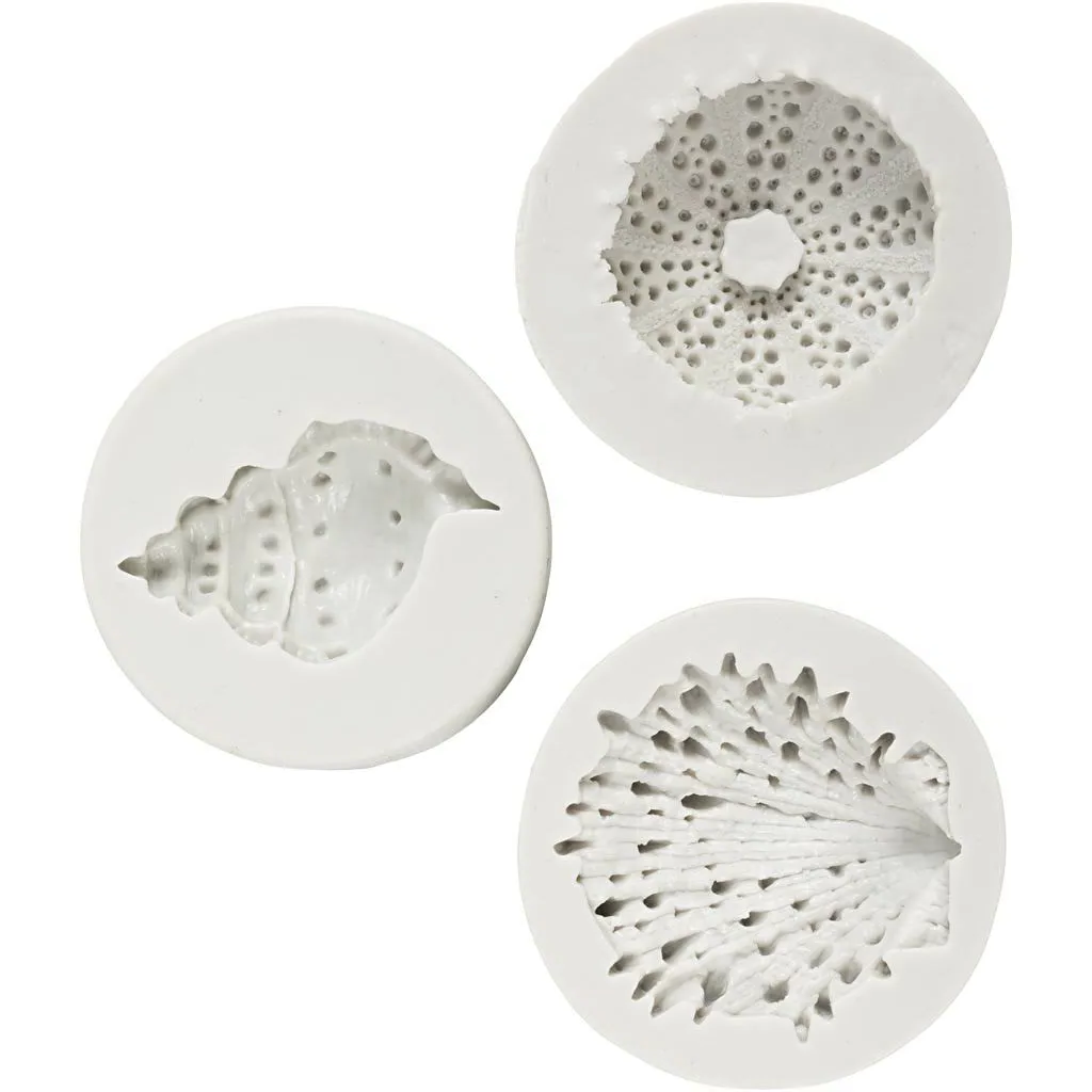 Silikonform - Kråkebolle, musling og skjell - Bilde 1