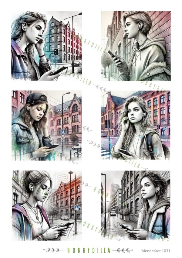 15457_image_7c1efcc21337f6a9.jpg Rispapir A4 Mennesker 1031 Konfirmant jenter