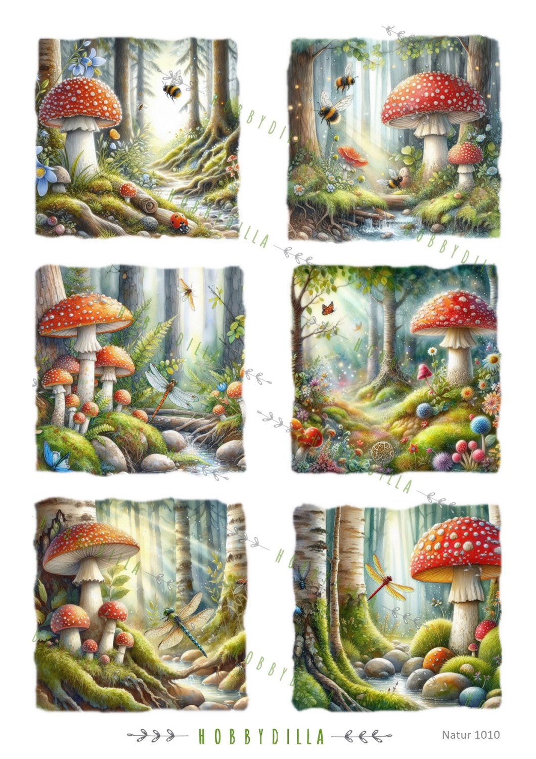 Rispapir A4   Natur 1010 Fluesopp - Bilde 1