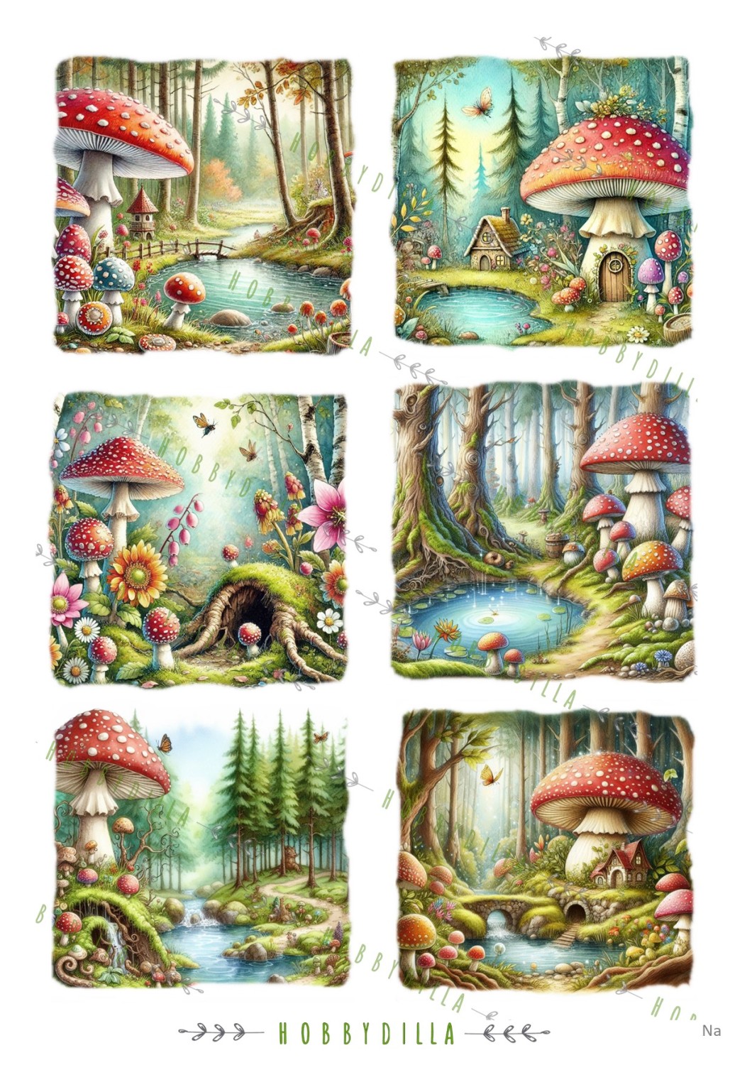 Motivark Natur 1011 M Fluesopp Fantas - Bilde 1