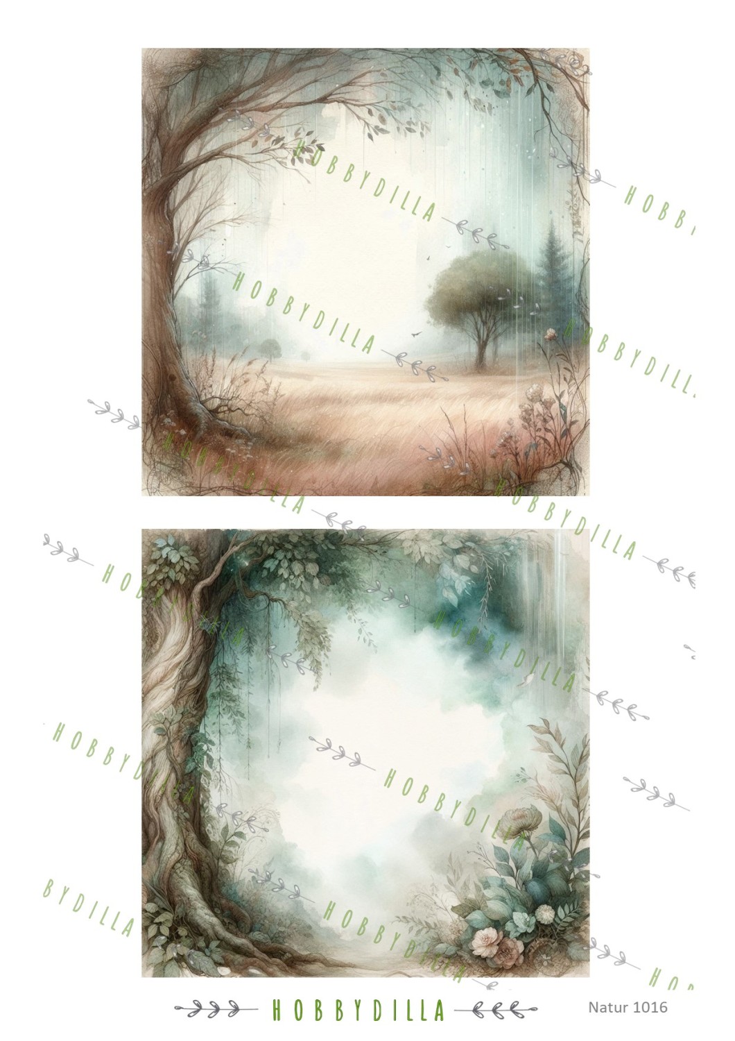 Rispapir A4 Natur 1016 Bakgrunn 1 - Bilde 1