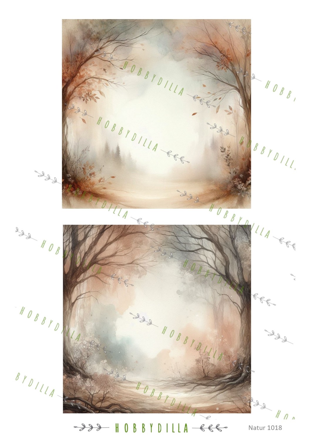 Rispapir A4 Natur 1018 Bakgrunn 3 - Bilde 1