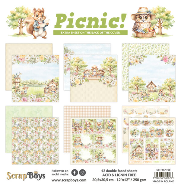 ScrapBoys Picnic! - 08 12x12 Blokk