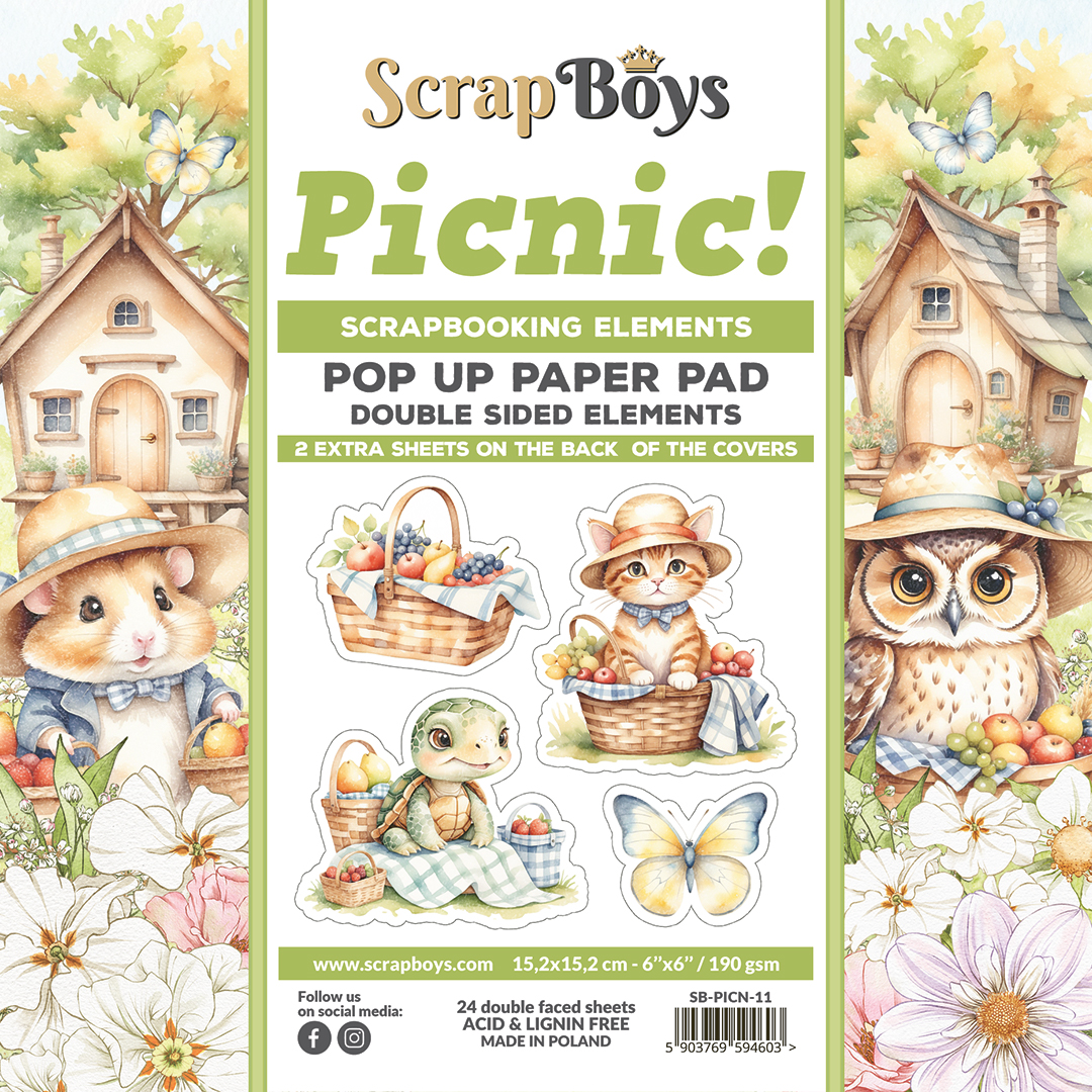 ScrapBoys Picnic! - 11 - Pop Up Blokk - Bilde 1