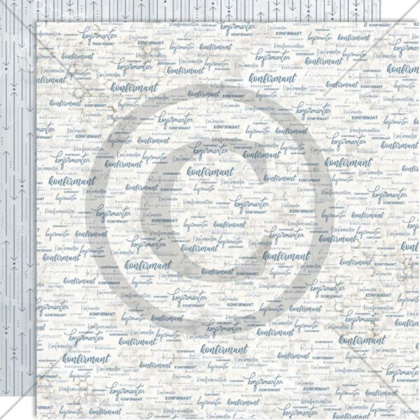 Papirdesign - Ungdomstid - Konfirmant, blå