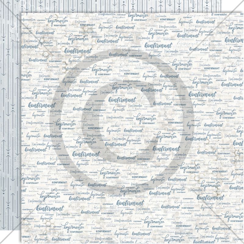 Papirdesign - Ungdomstid - Konfirmant, blå - Bilde 1