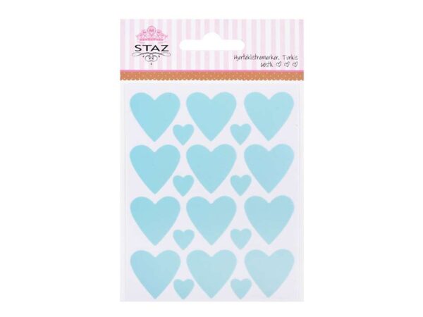 Staz Klistremerker – Hjerte Turkis