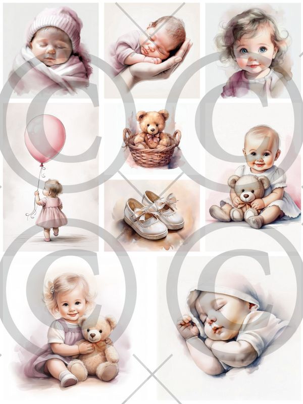 15553_image_44eba3aee68671e7.jpg Papirdesign Motivark - Babyjente