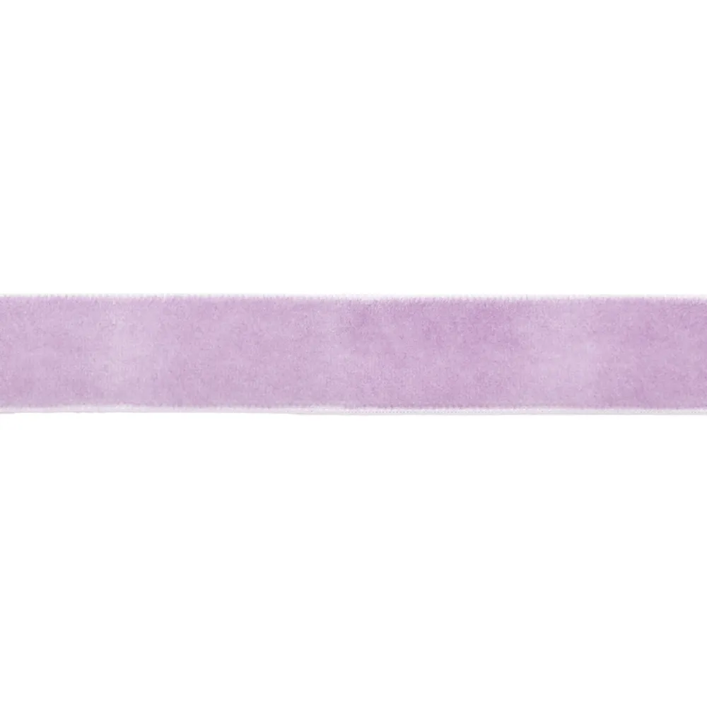 Fløyelsbånd 15mm - Lilla - Bilde 1