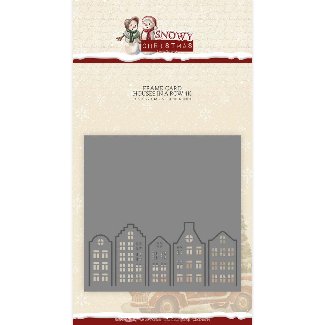 Card Deco Essentials Dies - Houses In A Row - Bilde 1