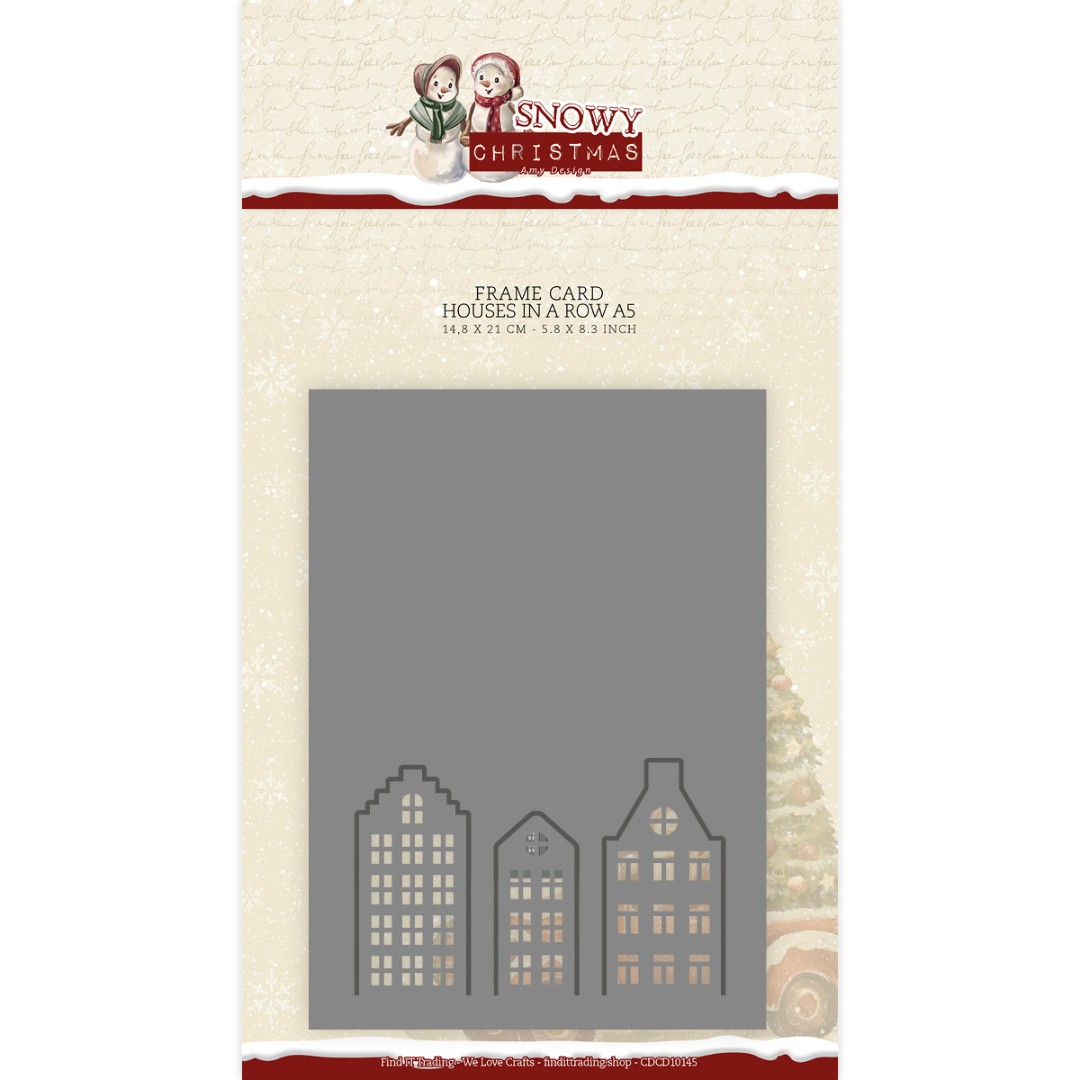 Card Deco Essentials Dies - Houses In A Row A5 - Bilde 1