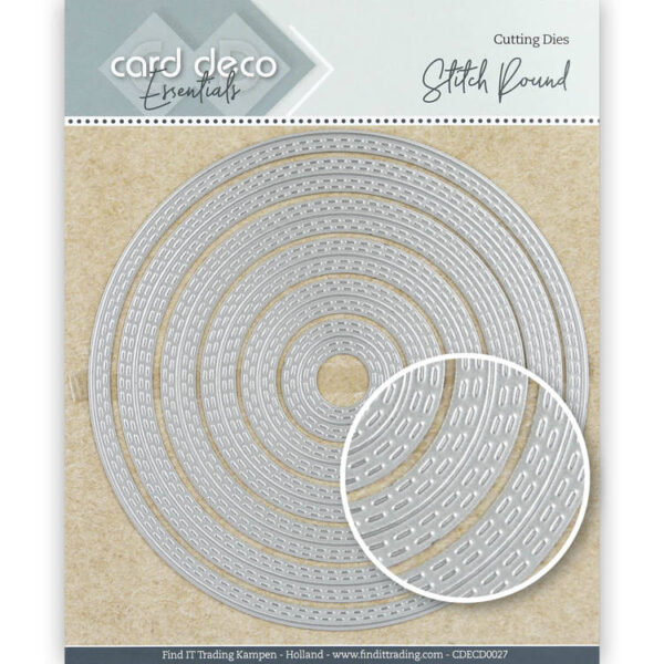 Card Deco Essentials Dies - Stitch Round