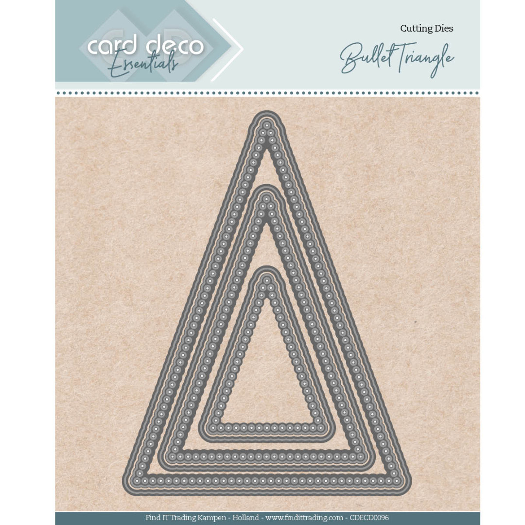 Card Deco Essentials Dies - Nesting Bullet Triangle - Bilde 1