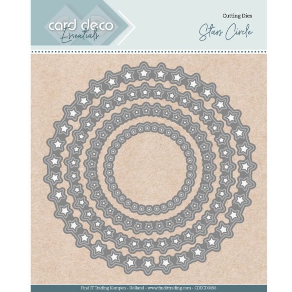 Card Deco Essentials Dies - Nesting Stars Circle