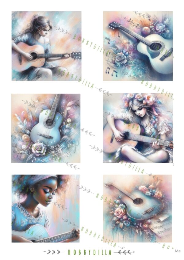 16091_image_f00bba0509b879cd.jpg Motivark Mennesker 1061 M Gitar Jenter