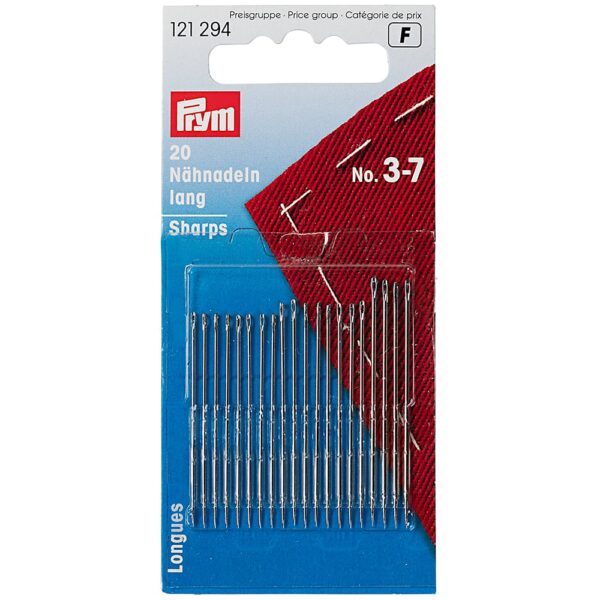 Prym Synåler lang/spiss No.3-7 - 20stk