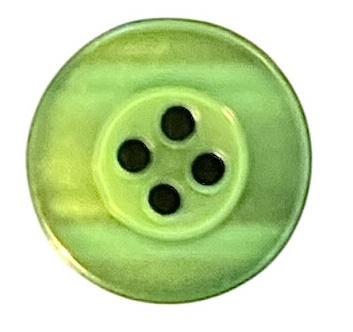 Knapp 4 hulls 15 mm Grønn