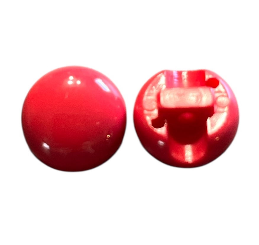 Knapp m/øyefeste 13 mm Rød - Bilde 1