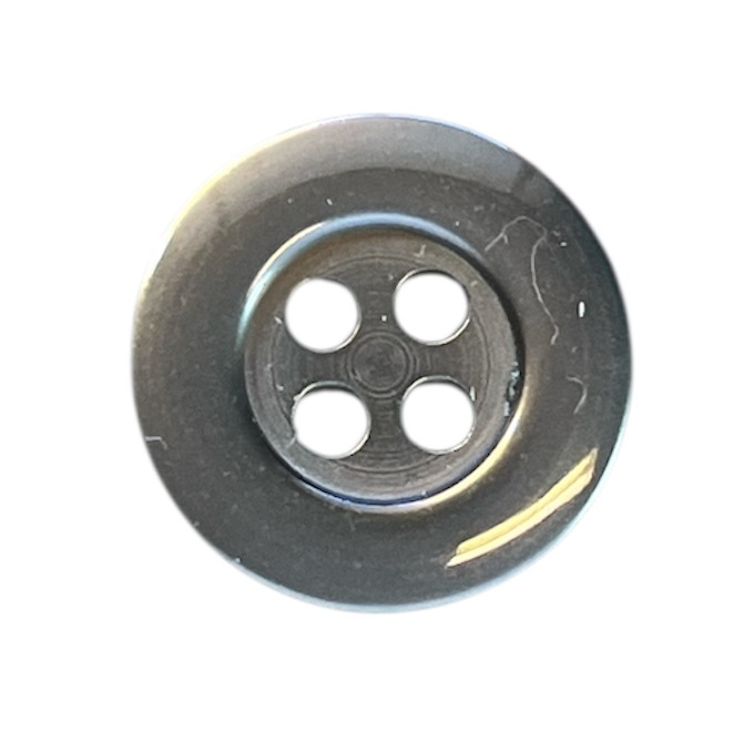 Knapp 4 hulls 14 mm Grå - Bilde 1