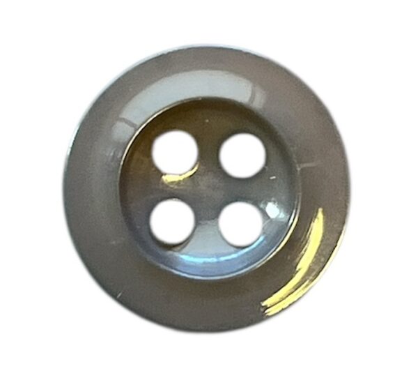 Knapp 4 hulls 15 mm Grå