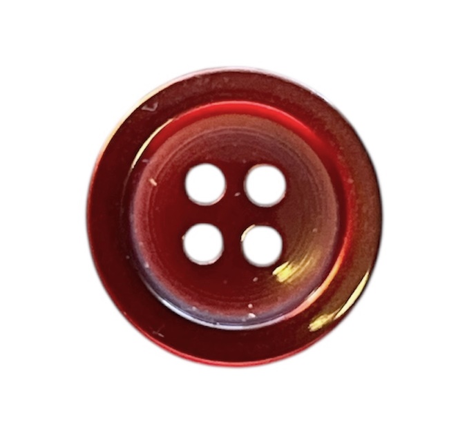 Knapp 4 hulls 15 mm Burgunder - Bilde 1