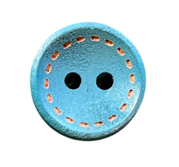 Knapp Tre 2 hulls 15 mm Turkis