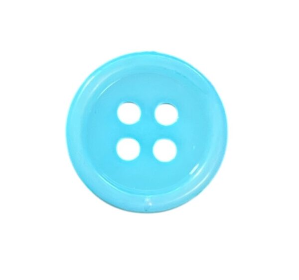 Knapp 4 hulls 12 mm Turkis