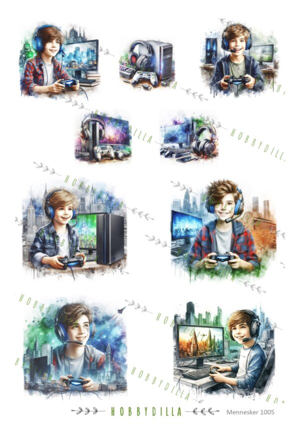 16243_image_79574d9ee53dad88.jpg Motivark Mennesker 1005 M Gaming Gutt