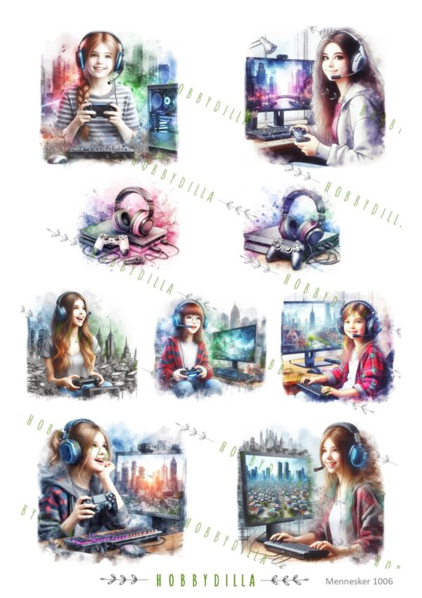 16244_image_7e1b6398ecc26322.jpg Motivark Mennesker 1006 M Gaming Jente