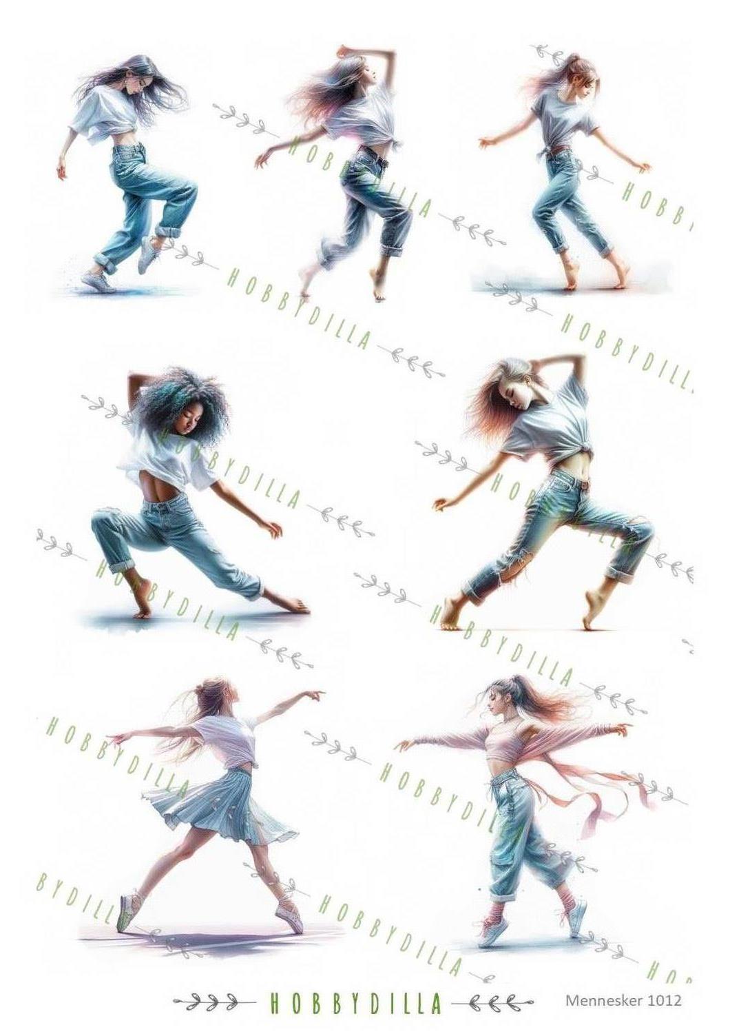 Motivark Mennesker 1012 M Dans Jenter 1 - Bilde 1