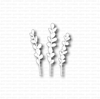 Gummiapan Dies Små Eucalyptuskvister