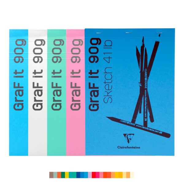 Clairefontaine GraF’it Sketch skissebok - 90g-1stk