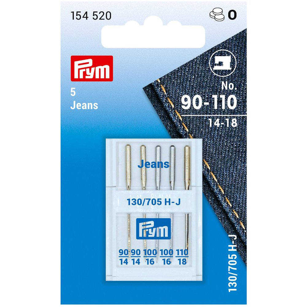 Prym Symaskinnåler 5stk – Jeans 130/705 – 90-110 assortert - Bilde 1