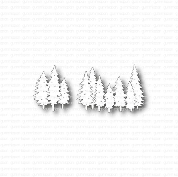 Gummiapan Dies Små Grantrær