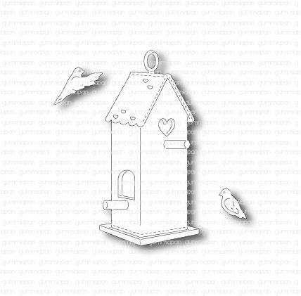 Gummiapan Dies Stort fuglehus og fugler