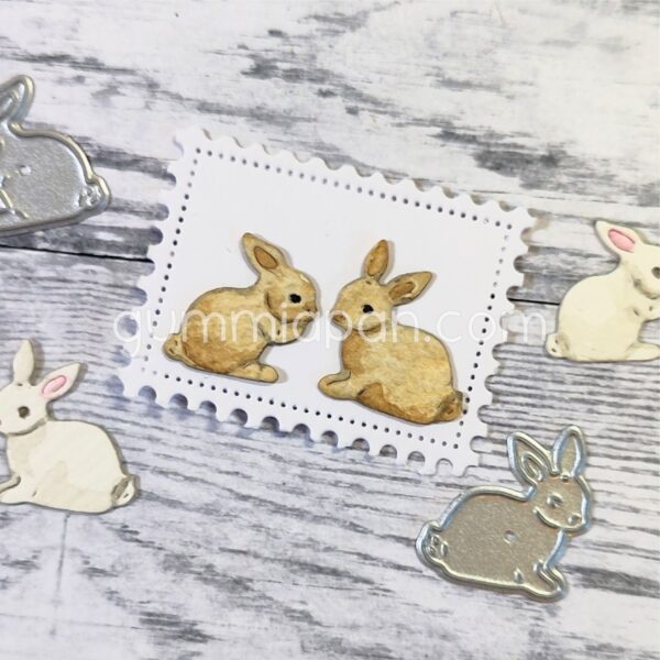 Gummiapan Dies Små Kaniner