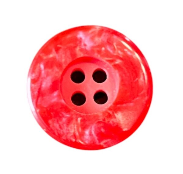 Knapp 4 hulls 12 mm Rød