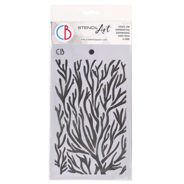 1700.jpg Textur Stencil 5"X8" CORALS