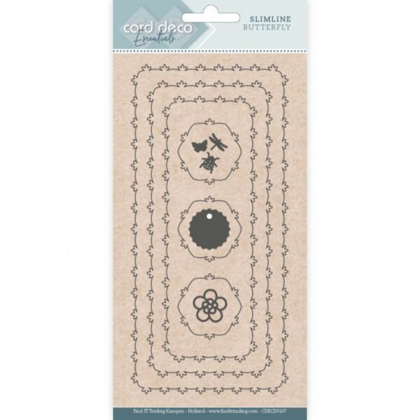 1712.jpg Card Deco Essentials Dies - Slimline Flowers